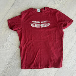 ULTRA RARE Archive A&F Vintage 2000's Abercrombie Slogan Tshirt Ketchup Tomorrow
